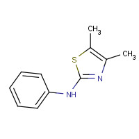 15865-94-8 4,5-dimethyl-N-phenyl-1,3-thiazol-2-amine chemical structure