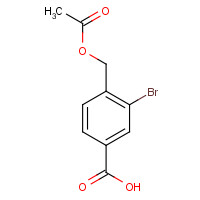 90772-73-9 4-(acetyloxymethyl)-3-bromobenzoic acid chemical structure
