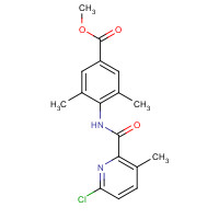 1529760-72-2 methyl 4-[(6-chloro-3-methylpyridine-2-carbonyl)amino]-3,5-dimethylbenzoate chemical structure
