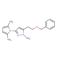 1453214-17-9 3-(2,5-dimethylpyrrol-1-yl)-1-methyl-5-(2-phenylmethoxyethyl)pyrazole chemical structure