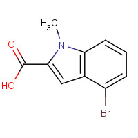 880349-08-6 4-bromo-1-methylindole-2-carboxylic acid chemical structure