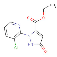 500011-95-0 ethyl 2-(3-chloropyridin-2-yl)-5-oxo-1H-pyrazole-3-carboxylate chemical structure