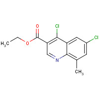 338954-50-0 ethyl 4,6-dichloro-8-methylquinoline-3-carboxylate chemical structure