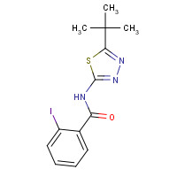 312927-51-8 N-(5-tert-butyl-1,3,4-thiadiazol-2-yl)-2-iodobenzamide chemical structure