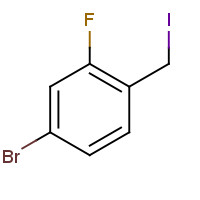 760109-04-4 4-bromo-2-fluoro-1-(iodomethyl)benzene chemical structure