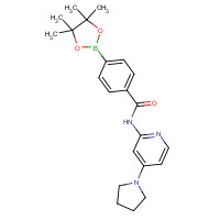 1419221-51-4 N-(4-pyrrolidin-1-ylpyridin-2-yl)-4-(4,4,5,5-tetramethyl-1,3,2-dioxaborolan-2-yl)benzamide chemical structure