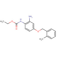 1043425-10-0 ethyl N-[2-amino-4-[(2-methylphenyl)methoxy]phenyl]carbamate chemical structure