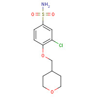 1256545-69-3 3-chloro-4-(oxan-4-ylmethoxy)benzenesulfonamide chemical structure