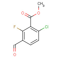 1002106-09-3 methyl 6-chloro-2-fluoro-3-formylbenzoate chemical structure