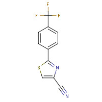 174006-77-0 2-[4-(trifluoromethyl)phenyl]-1,3-thiazole-4-carbonitrile chemical structure