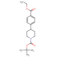 206446-48-2 tert-butyl 4-(4-ethoxycarbonylphenyl)piperidine-1-carboxylate chemical structure