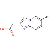 59128-15-3 2-(6-bromoimidazo[1,2-a]pyridin-2-yl)acetic acid chemical structure