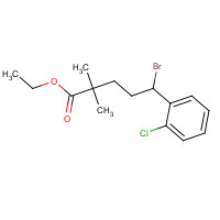 1373492-17-1 ethyl 5-bromo-5-(2-chlorophenyl)-2,2-dimethylpentanoate chemical structure