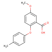 1081829-65-3 5-methoxy-2-(4-methylphenoxy)benzoic acid chemical structure