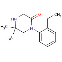 1000049-04-6 1-(2-ethylphenyl)-5,5-dimethylpiperazin-2-one chemical structure