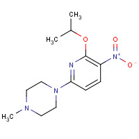 1462950-98-6 1-methyl-4-(5-nitro-6-propan-2-yloxypyridin-2-yl)piperazine chemical structure