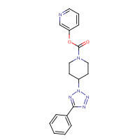 1205633-40-4 pyridin-3-yl 4-(5-phenyltetrazol-2-yl)piperidine-1-carboxylate chemical structure