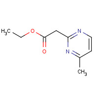 63155-29-3 ethyl 2-(4-methylpyrimidin-2-yl)acetate chemical structure
