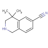 264602-89-3 4,4-dimethyl-2,3-dihydro-1H-isoquinoline-6-carbonitrile chemical structure
