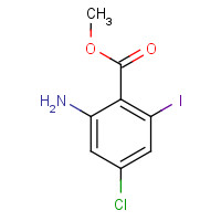 139422-27-8 methyl 2-amino-4-chloro-6-iodobenzoate chemical structure