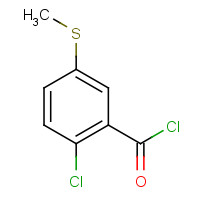 180340-65-2 2-chloro-5-methylsulfanylbenzoyl chloride chemical structure