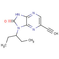 1005491-05-3 5-ethynyl-3-pentan-3-yl-1H-imidazo[4,5-b]pyrazin-2-one chemical structure