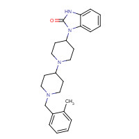 634616-95-8 3-[1-[1-[(2-methylphenyl)methyl]piperidin-4-yl]piperidin-4-yl]-1H-benzimidazol-2-one chemical structure