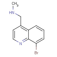 1190322-58-7 1-(8-bromoquinolin-4-yl)-N-methylmethanamine chemical structure