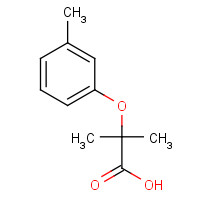 53498-64-9 2-methyl-2-(3-methylphenoxy)propanoic acid chemical structure