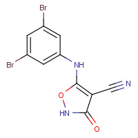926011-96-3 5-(3,5-dibromoanilino)-3-oxo-1,2-oxazole-4-carbonitrile chemical structure