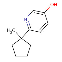 1196074-33-5 6-(1-methylcyclopentyl)pyridin-3-ol chemical structure