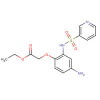 1435973-75-3 ethyl 2-[4-amino-2-(pyridin-3-ylsulfonylamino)phenoxy]acetate chemical structure