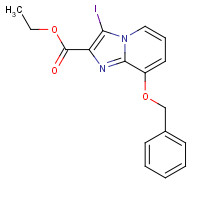 885276-85-7 ethyl 3-iodo-8-phenylmethoxyimidazo[1,2-a]pyridine-2-carboxylate chemical structure