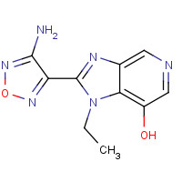 607373-65-9 2-(4-amino-1,2,5-oxadiazol-3-yl)-1-ethylimidazo[4,5-c]pyridin-7-ol chemical structure