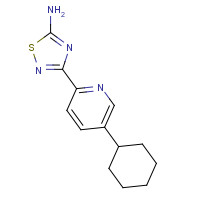 1179362-37-8 3-(5-cyclohexylpyridin-2-yl)-1,2,4-thiadiazol-5-amine chemical structure