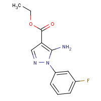 138907-70-7 ethyl 5-amino-1-(3-fluorophenyl)pyrazole-4-carboxylate chemical structure