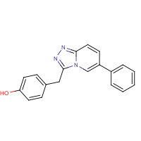 1002303-04-9 4-[(6-phenyl-[1,2,4]triazolo[4,3-a]pyridin-3-yl)methyl]phenol chemical structure