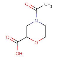 848601-09-2 4-acetylmorpholine-2-carboxylic acid chemical structure