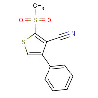 116526-64-8 2-methylsulfonyl-4-phenylthiophene-3-carbonitrile chemical structure