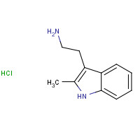 2826-95-1 2-(2-methyl-1H-indol-3-yl)ethanamine;hydrochloride chemical structure