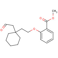 518284-47-4 methyl 2-[2-[1-(2-oxoethyl)cyclohexyl]ethoxy]benzoate chemical structure