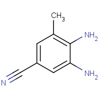 468741-03-9 3,4-diamino-5-methylbenzonitrile chemical structure
