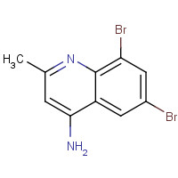 96938-27-1 6,8-dibromo-2-methylquinolin-4-amine chemical structure