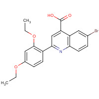 494860-96-7 6-bromo-2-(2,4-diethoxyphenyl)quinoline-4-carboxylic acid chemical structure