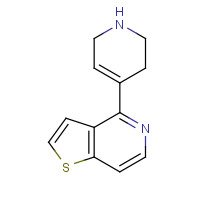 144773-48-8 4-(1,2,3,6-tetrahydropyridin-4-yl)thieno[3,2-c]pyridine chemical structure