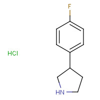 1029636-03-0 3-(4-fluorophenyl)pyrrolidine;hydrochloride chemical structure