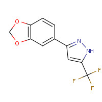845266-32-2 3-(1,3-benzodioxol-5-yl)-5-(trifluoromethyl)-1H-pyrazole chemical structure