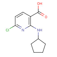 1092539-61-1 6-chloro-2-(cyclopentylamino)pyridine-3-carboxylic acid chemical structure