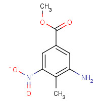 72922-60-2 methyl 3-amino-4-methyl-5-nitrobenzoate chemical structure