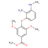 866082-32-8 methyl 4-[2-amino-3-(methylamino)phenoxy]-3,5-dimethoxybenzoate chemical structure